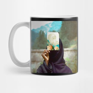 Abstract female portrait Mug